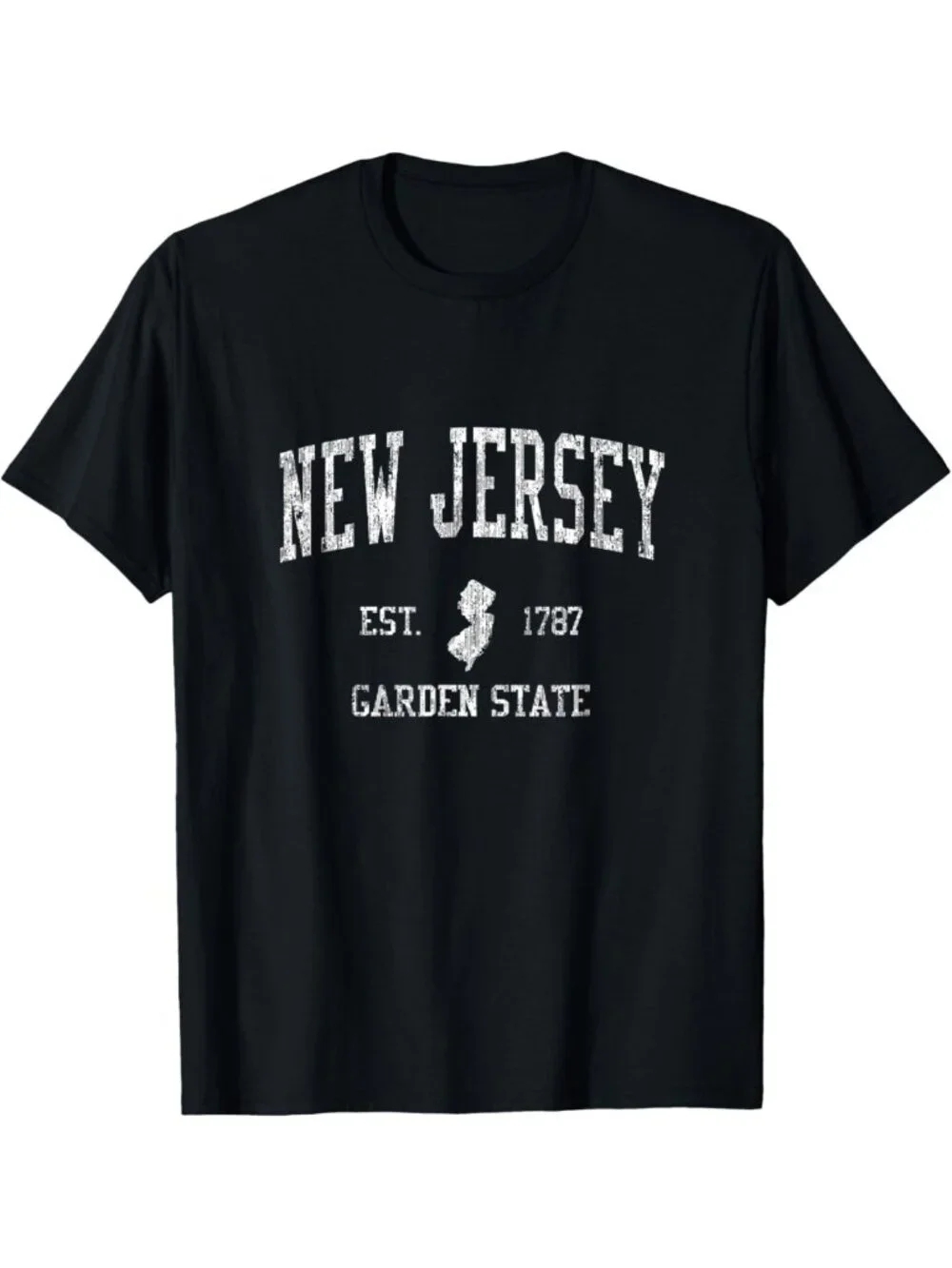Vintage Retro New Jersey NJ Sports Graphic Tee | Unique Casual Wear T-Shirt